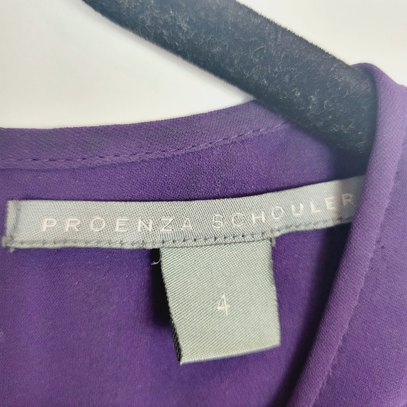 Proenza Schouler purple ruffled blouse - Picture 6 of 7